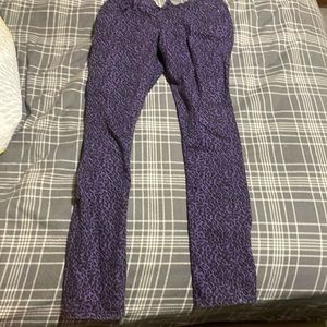 Purple cheetah print y2k jeans
